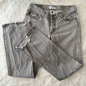 AX Armani Exchange J24 Low Rise Bootcut Y2K Women Denim Jeans in Brushed Grey